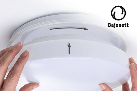 Plafon do łazienki Axin IP44 max 18W E27 biały 260mm bez żarówki (PL78898) - PAULMANN