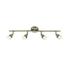 Lampa sufitowa Amalfi 4lt bar antique brass 35W (60992) - Saxby