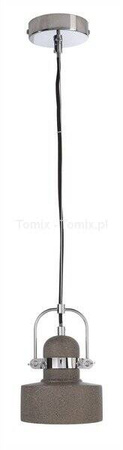 Lampa wisząca gipsowa ciemna szara PAVONIS (D342104) - żyrandol
