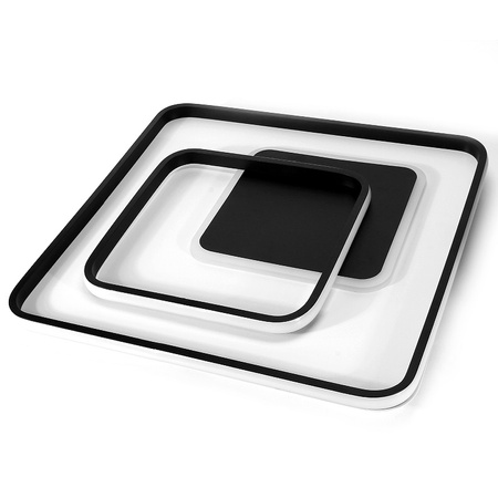 LAMPA SUFITOWA PLAFON LED LINIE I KWADRATY 88W + PILOT DL-G04 QUADRA - DomenoLED