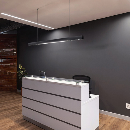 Lampa liniowa premium czarna 40W 3000K DDXT1200 - DomenoLED