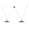 PENDANT LED LIGHT 2X7W 3000K METAL BLACK (23227 Zambelis) - Zambelis