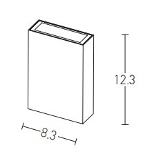 OUTDOOR WALL LIGHT LED 4W WHITE (E216 Zambelis) - Zambelis