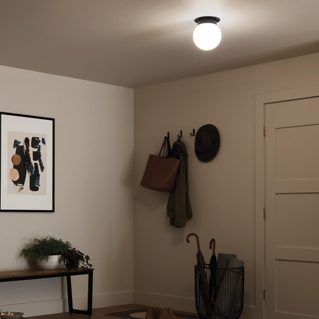 Plafon Albers - 1 źródło światła - Czarny  (KL-ALBERS-F-G-BK) - Elstead Lighting