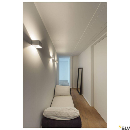 Nowoczesny kinkiet LOGS IN, lampa ścienna, LED, 3000K, kwadratowa, kolor biały, z zasilaczem LED (151321) - SLV