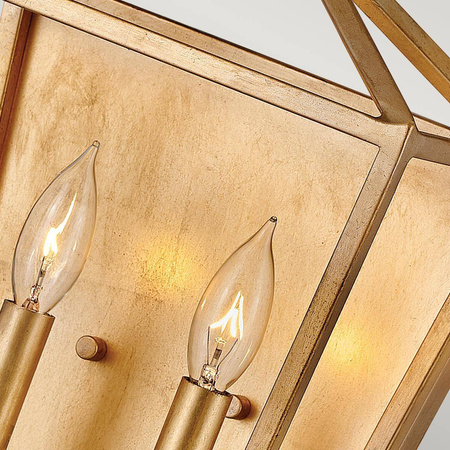 Kinkiet Stinson - 2 źródła światła - Przecierany mosiądz (QN-STINSON2-DBR) - Quintiesse