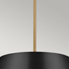 Elegancka Lampa wisząca Luella - 3 źródła światła - Czarne & Mosiądz (KL-LUELLA-3P-BKB) - Kichler