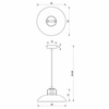 Lampa wisząca FELIX WHITE/GOLD 1 (MLP7704) - Milagro