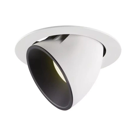 NUMINOS® GIMBLE XL, oprawa sufitowa wpuszczana biała/czarna 4000 K 55° (1006080) - SLV