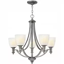 Lampa wisząca TRUMAN kol. ANTYCZNY NIKIEL (HK/TRUMAN5) - Hinkley - Elstead Lighting - żyrandol