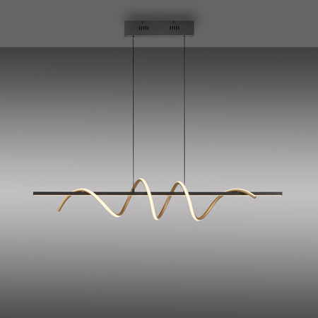 EMANDA LAMPA WISZĄCA MOSIĄDZ/CZARNY (19113-68) - Paul Neuhaus