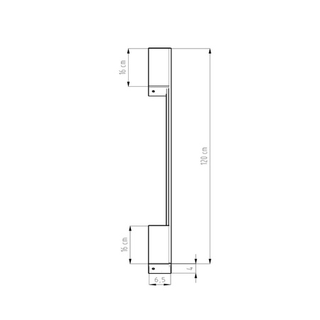 Kinkiet SAPPO 120 ochra czerwona LED 4000K (TH.427) - Thoro Lighting