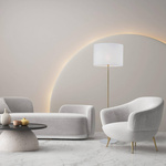 UMBERTO WHITE GOLD LAMPA PODŁOGOWA 1 (16033) - TK Lighting