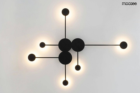MOOSEE lampa ścienna SHADOW MULTI czarna (MSE010400213) - Moosee