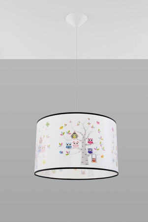 Lampa wisząca do pokoju dziecka bajkowy wzór SOWY 40 (SL.1423) - Sollux Lighting