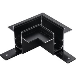 Łącznik L podtynkowy szynoprzewodu magnetycznego Komatsu 48V - Czarny   (6509) - Shilo