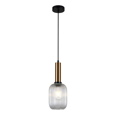 Lampa Wisząca Antiola (PND-5588-1M-BRO+CL) - Italux