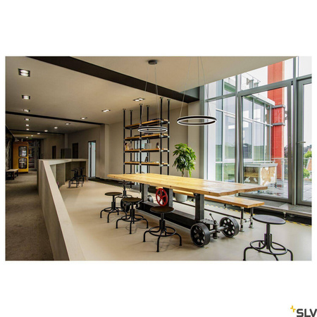 ONE 60 PD PHASE UP/DOWN, wewnętrzna oprawa wisząca LED, czarna, przełącznik CCT 2700/3000 K (1004759) - SLV