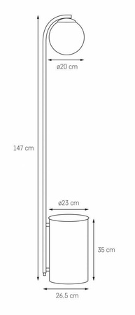 Lampa podłogowa BOTANICA DECO (40851105) - Kaspa