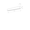 Kinkiet STRAIGHT WALL LED M (7567) - Nowodvorski