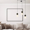 PENDANT 3XE14 MAX 15W BLACK MARBLE - BRASS (23249 Zambelis) - Zambelis