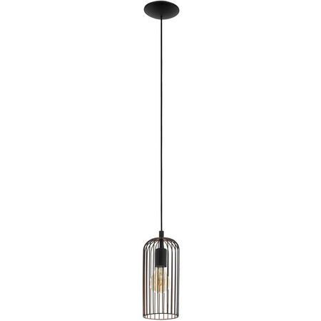 Lampa wisząca ROCCAMENA 1xE27 czarna(49644 - Eglo) - żyrandol