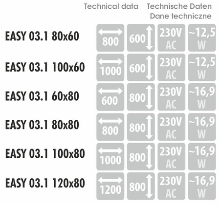 Lustro EASY 03 (EASY03) - MCJ