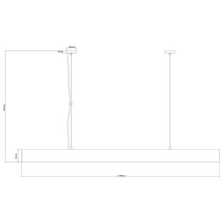Lampa wisząca Cali L LED CCT Tuya czarna  (LP-1301/1P L BK Smart) - Light Prestige