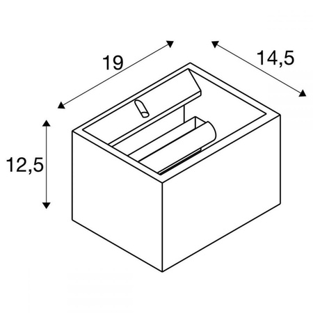 Lampa ścienna Plastra (1002238) - SLV