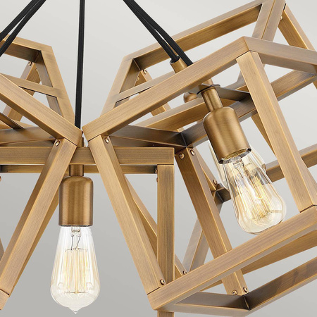 Lampa wisząca Ensemble - 5 źródeł światła - Szczotkowany brąz (QN-ENSEMBLE5P-BB) - Quintiesse
