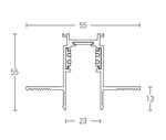 TRIMLESS CURVED TRACK D:1200 MM BLACK (22103 Zambelis) - Zambelis