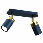 Lampa sufitowa JOKER NAVY BLUE/GOLD 2xGU10 (MLP7723) - Milagro