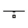 URail System Spot Cube 1x8W Czarny Mat Chrom 230V Metal/Tworzywo sztuczne ściemniany (PL96923) - PAULMANN
