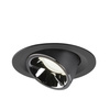 NUMINOS® GIMBLE M, oprawa sufitowa wpuszczana czarna/chromowana 3000 K 40° (1005944) - SLV