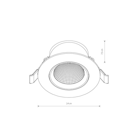 Lampa wpuszczana EGINA LED 15W 4000k (10558) - Nowodvorski