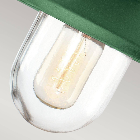 Zielony kinkiet na elewację Klampenborg (KLAMPENBORG-FGR) - Elstead Lighting