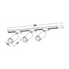 Zestaw Oprawa Pipe Ring Track Biały 3xGU10 1m (ML2084) - Milagro