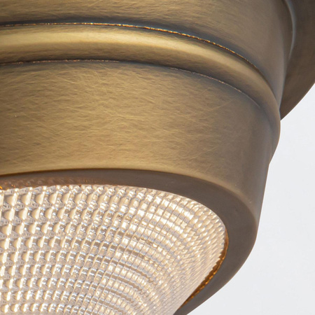 Mały plafon Willard - 1 źródło światła - Vintage mosiądz (QN-WILLARD-F-S-VBS-PG) - Quintiesse