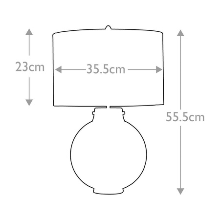 Lampa stołowa Kara (DL-KARA-TL-BLUE) - Elstead Lighting