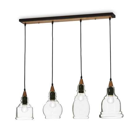 Lampa wisząca GRETEL SB4 kol. czarny (122557) Ideal Lux - żyrandol