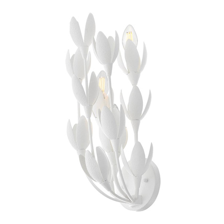 Designerski kinkiet Flora - 3 źródła światła - Tynk strukturalny (QN-FLORA-3W-WHT) - Quintiesse