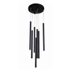 Lungo 7 czarna lampa wisząca (LP-894/7P BK) - Light Prestige