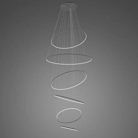 Lampa wisząca Ledowe Okręgi No.6 czarna 3k Dali (LA086/P_150_in_3k_black_Dali) - ALTAVOLA DESIGN