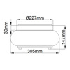 Plafon Trilogy (QZ-TRILOGY-FS-OZ) - Elstead Lighting