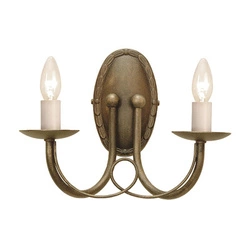 Kinkiet Minster (MN2-BLK-GOLD) - Elstead Lighting