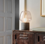 Lampa stołowa do żarówki dekoracyjnej CHRISTINA Nordlux E27 25W Beton Antracyt