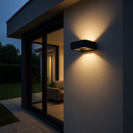 ARIUS BLACK KINKIET IP54 (18204) - TK Lighting