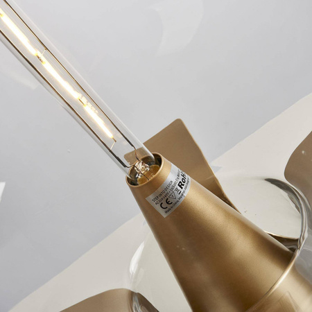 Lampa stołowa FATA transparentno złota 35 *46 cm (ST-7278-S GOLD) - Step into Design