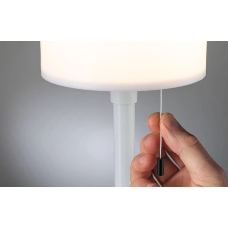 Lampka stołowa solarna BARTJA LED 3-STEP DIM USB-C 1.6W 160lm 2700K IP44 biały / tworzywo sztuczne (PL94606) - PAULMANN