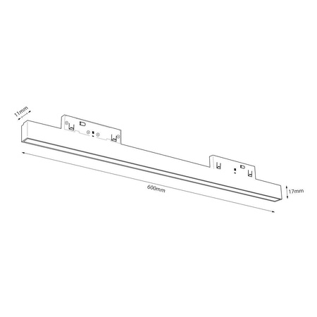 Liniowa lampa do szyny Magnetic track 5mm 20W 4000K (ML2150) - Milagro